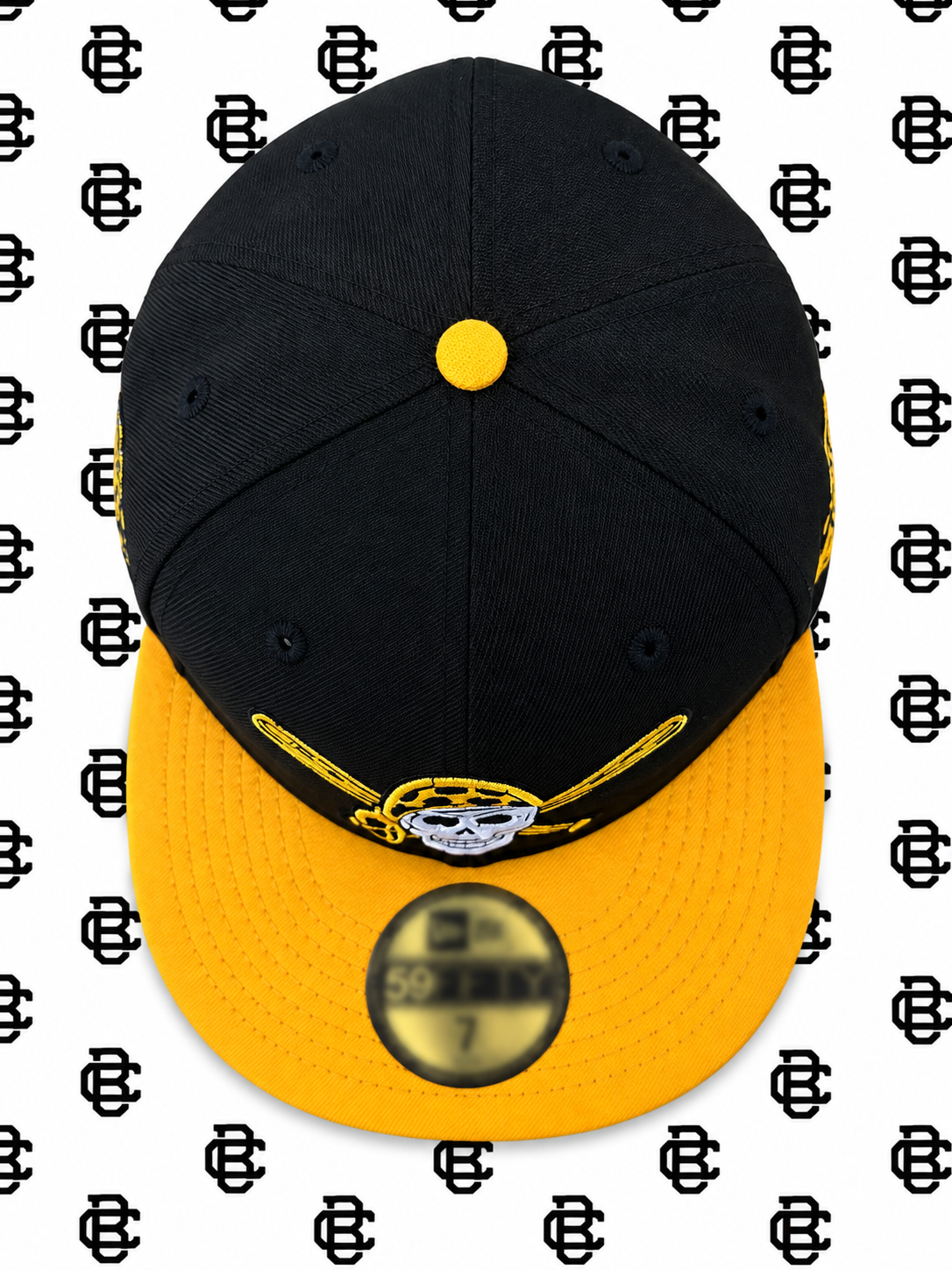 Black and Yellow Pirates Fitted