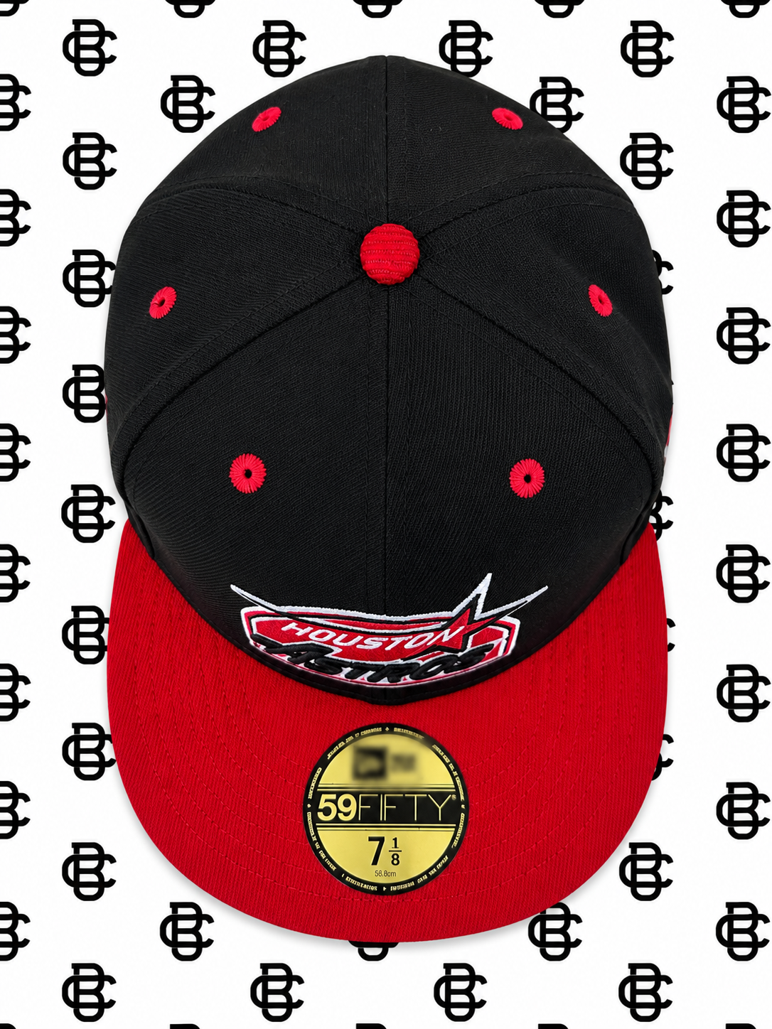 Bred Astros Fitted (Corduroy Visor)