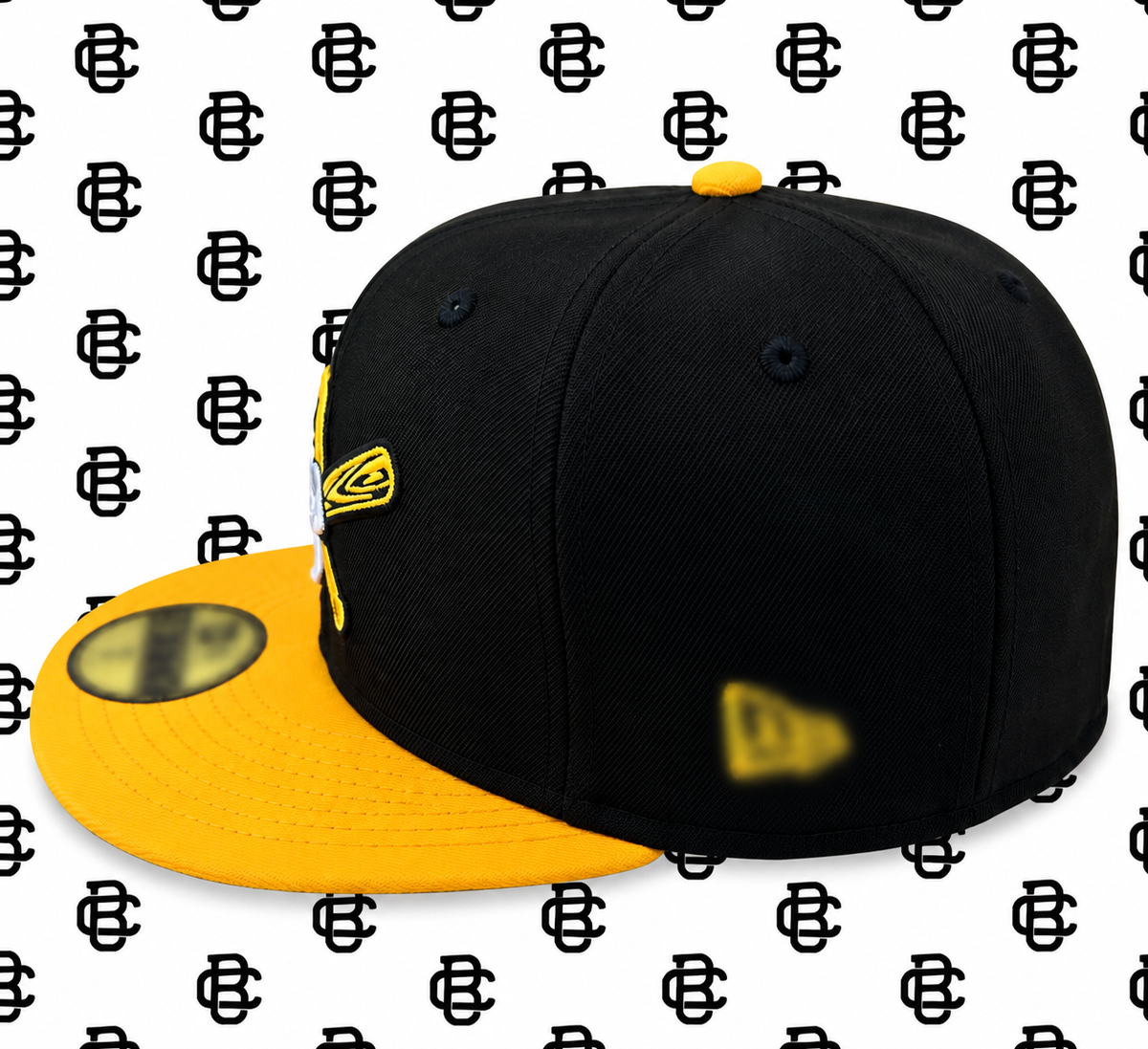 Black and Yellow Pirates Fitted